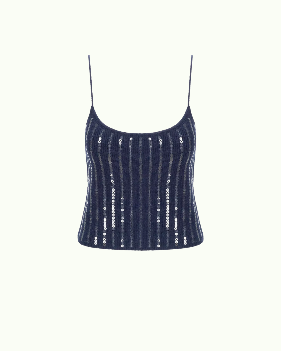 Emerson sequined rib-knit tank