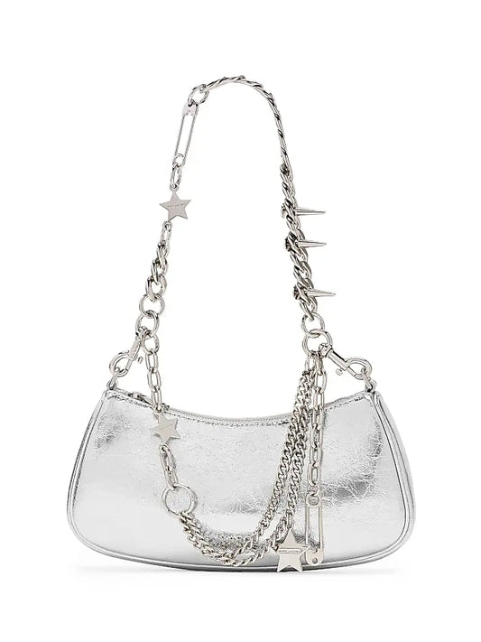 Marc Jacobs The Metallic Charm Leather Shoulder Bag