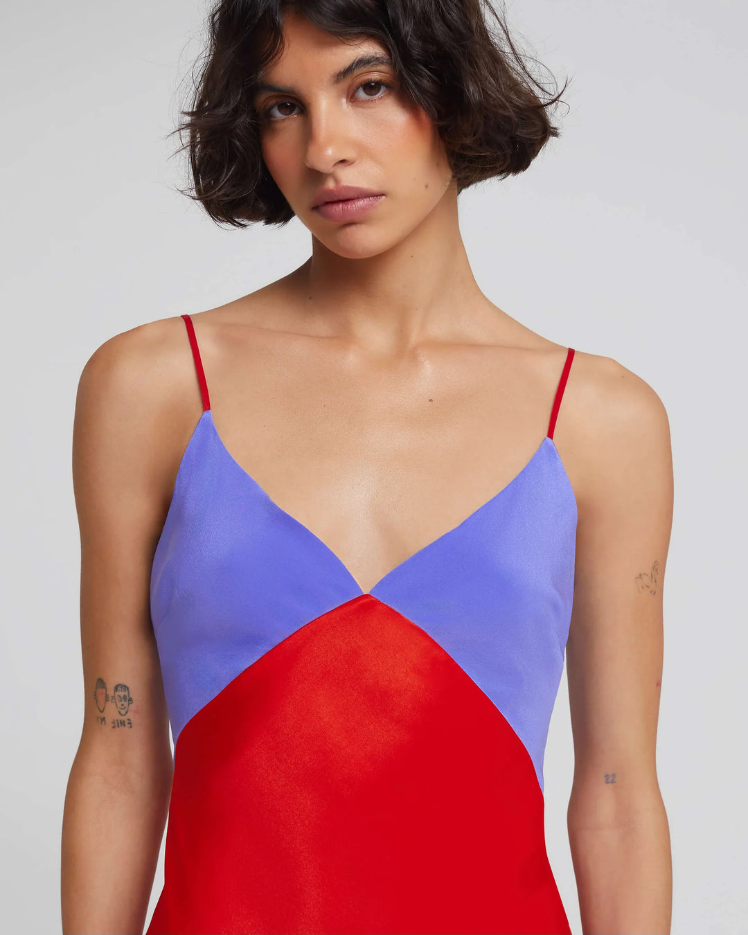 Rat &amp; Boa Rosso Dress in Blue &amp; Red - Size M