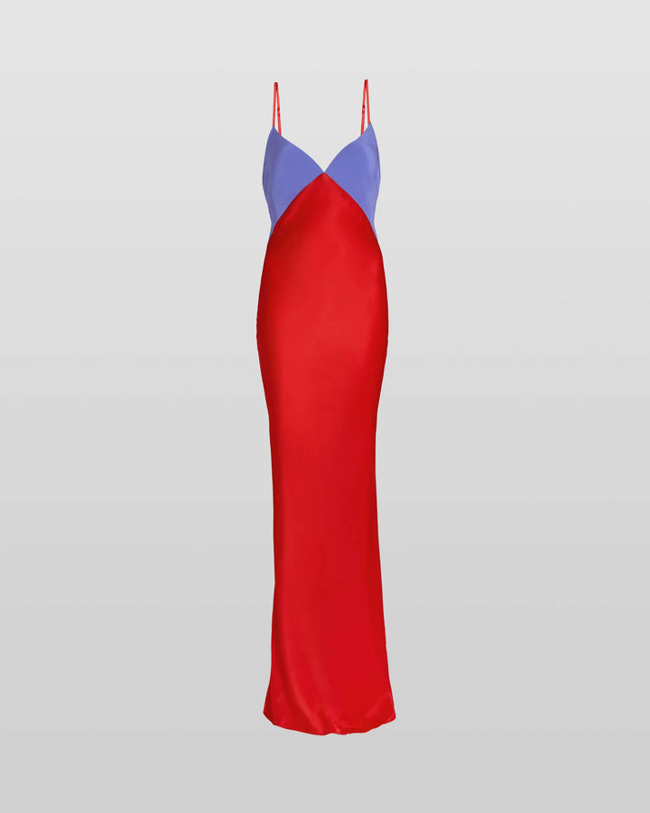 Rat &amp; Boa Rosso Dress in Blue &amp; Red - Size M