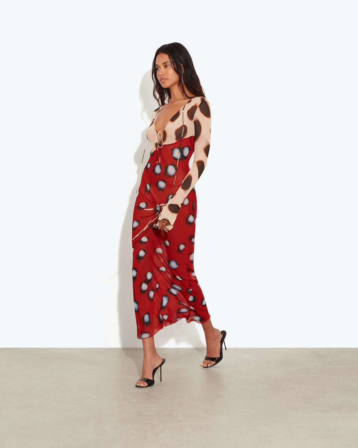 Rat &amp; Boa Sabine Dress in Red - Size M
