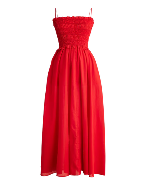 JCrew Smocked Maxi Dress