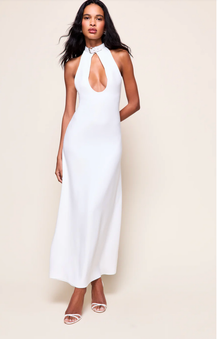 Guizio Amalfi Maxi Dress in Ivory - Size S