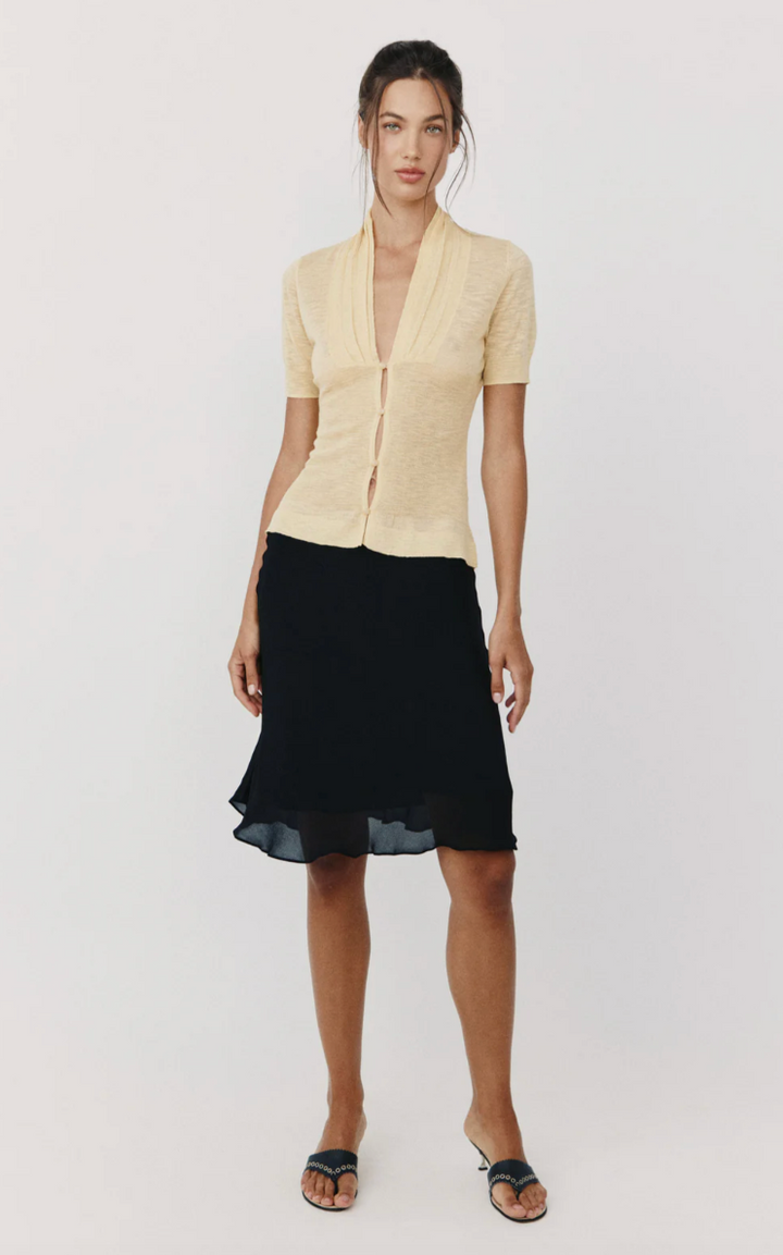 With Jean Penny Skirt in Black - Size XS