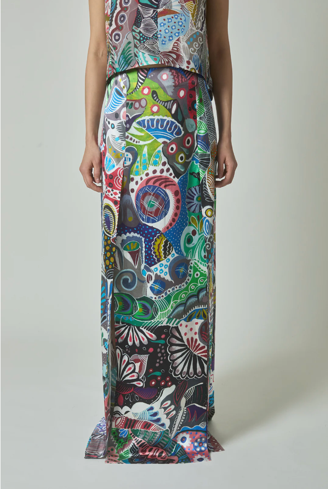 HEIRLOME Florence Maxi Skirt in A. Vazquez Print - Size 2 (Sold Out)