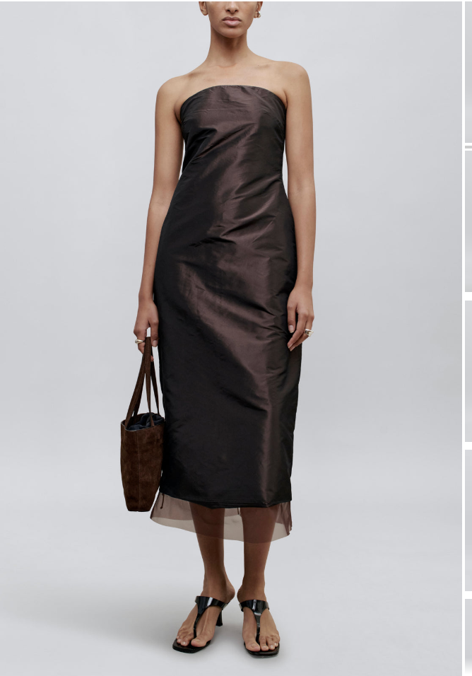 KALLMEYER Lizzy Maxi Dress in Espresso - Size 2