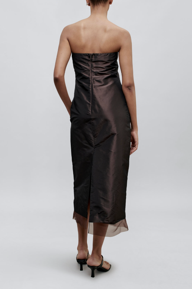 KALLMEYER Lizzy Maxi Dress in Espresso - Size 2