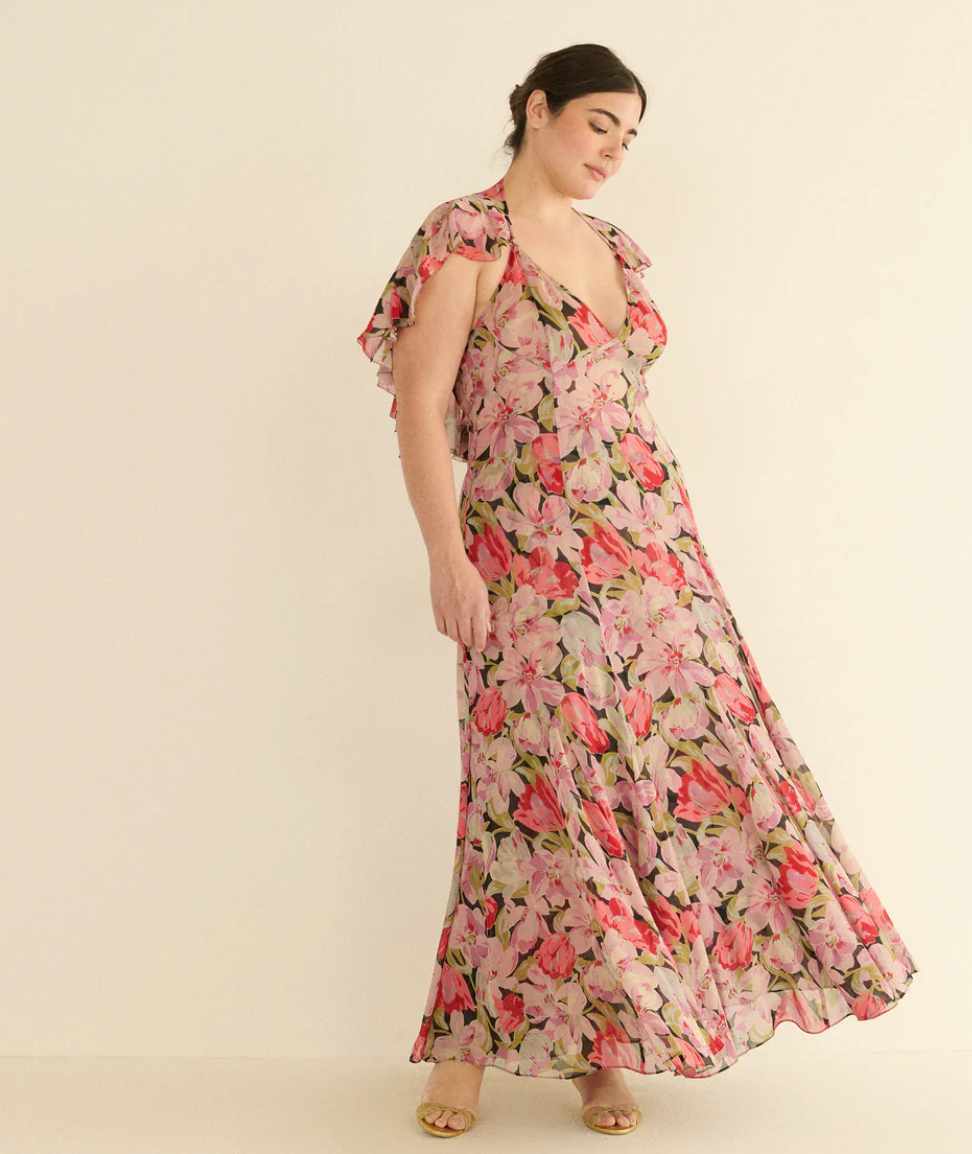 DÔEN Liselotte Maxi Dress in Vallée des Tulipes - Size S