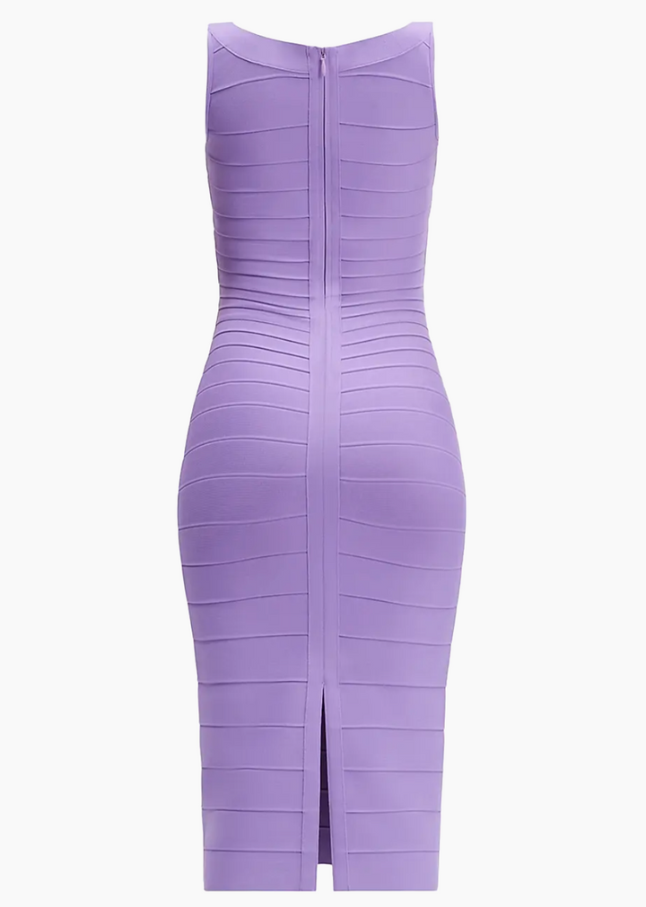 Hervé Léger The Solara Bandage Midi Dress in Daphne - Size S