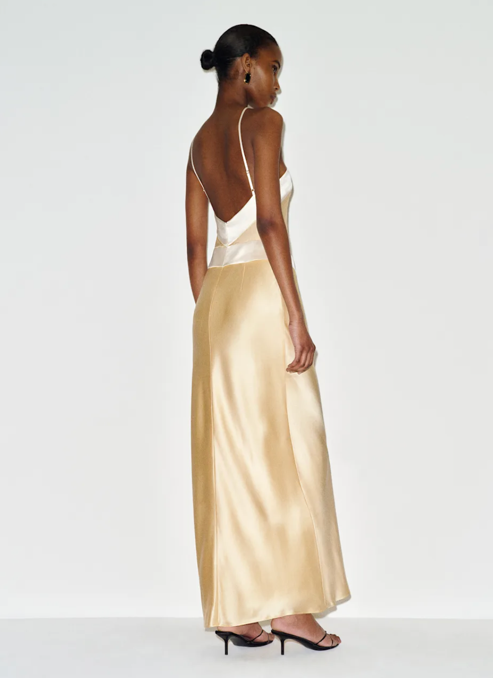 Reformation Jillian Silk Maxi Dress in Parmesan - Size 0