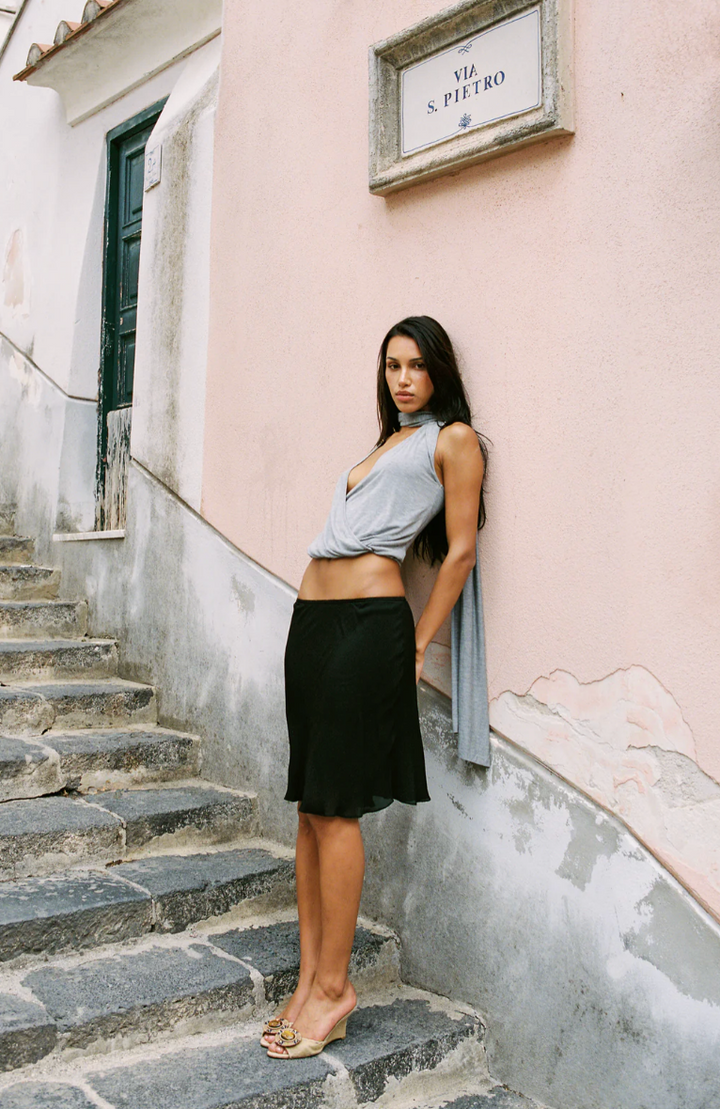 With Jean Penny Skirt in Black - Size XS