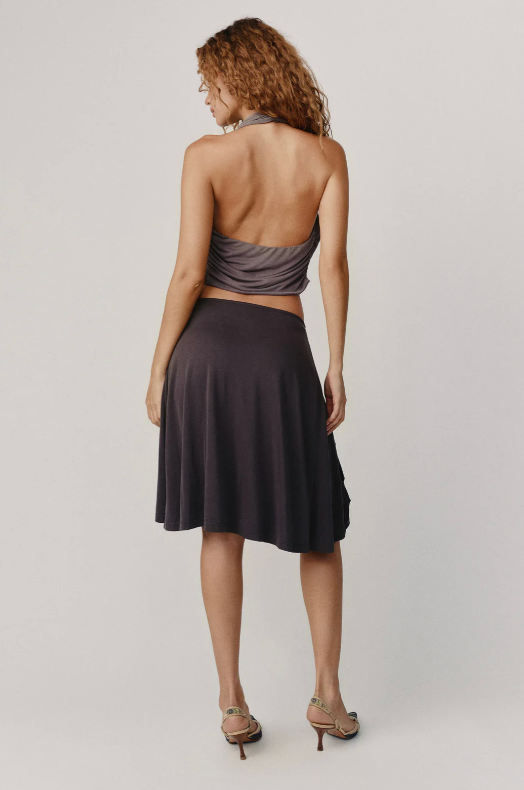 With Jean Jolene Skirt in Charcoal - Size XXS