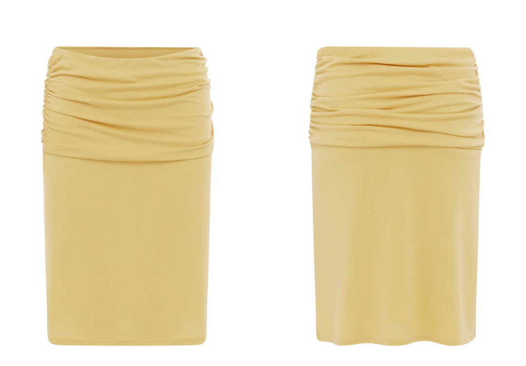 With Jean Lila Skirt in Yellow - Size S