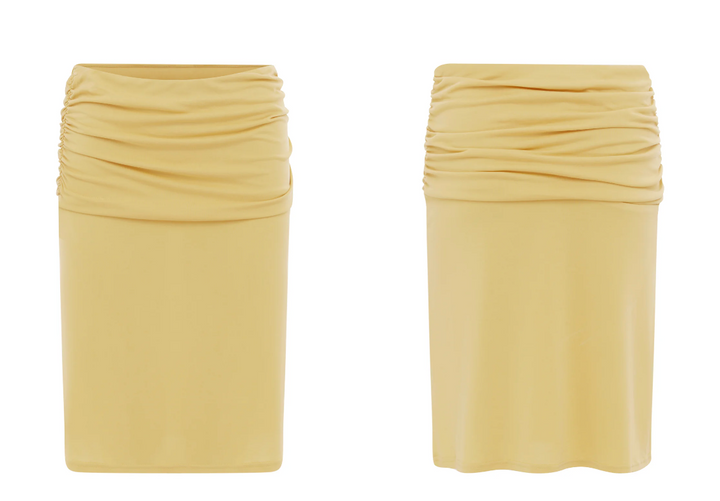 With Jean Lila Skirt in Yellow - Size S