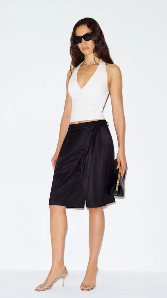 Reformation Sonnet Knit Top in White - Size XS
