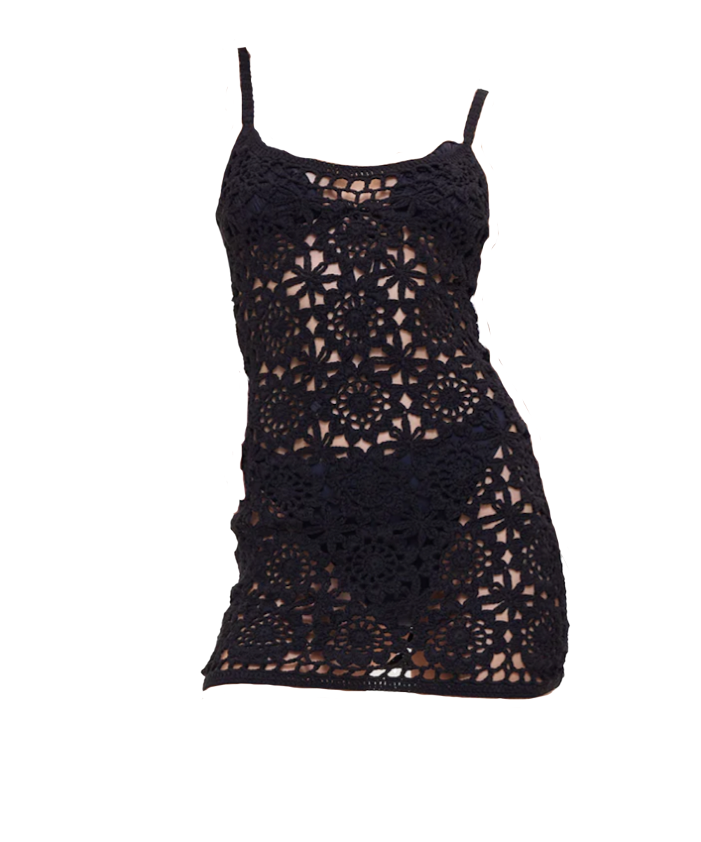 New With Tags Frankie's Bikinis Sunshine Crochet Mini Dress