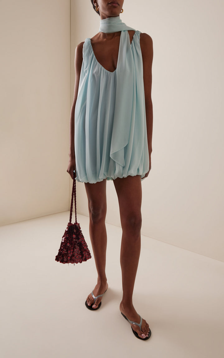 De La Vali Isla Mini Dress in Blue - Size 2