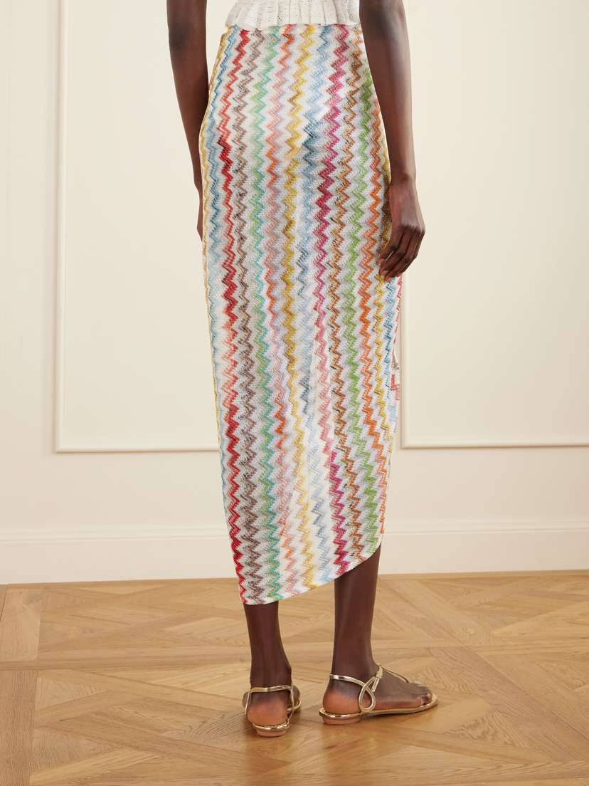 Missoni Metallic Crochet Midi Skirt - Size XS