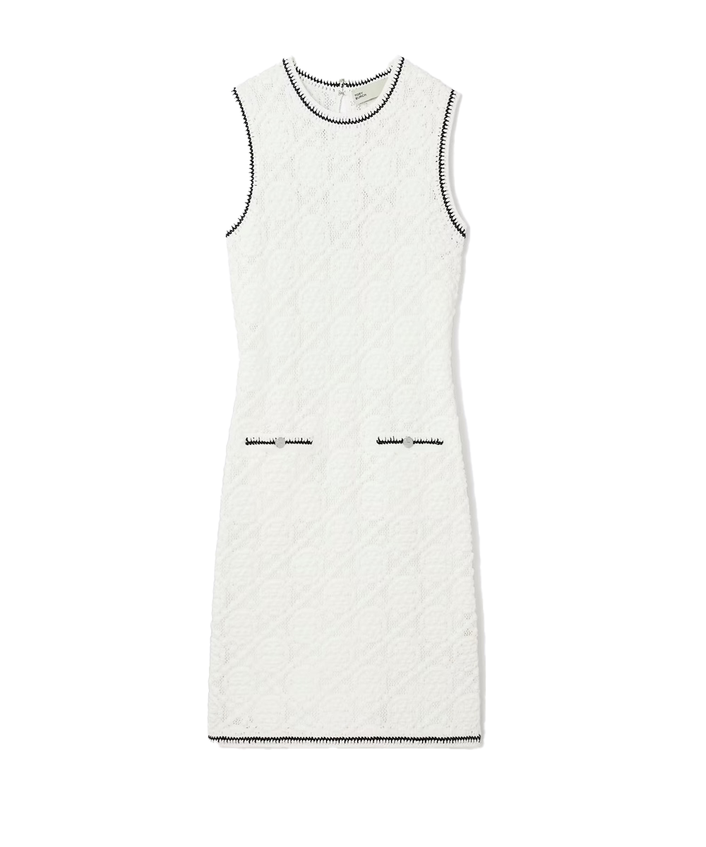 Tory Burch Cotton Pointelle Knitted Tank